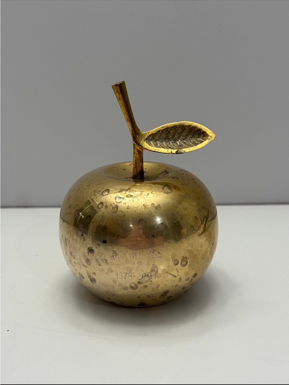 RICK WILKES vintage Brass Apple bell 1978-2004